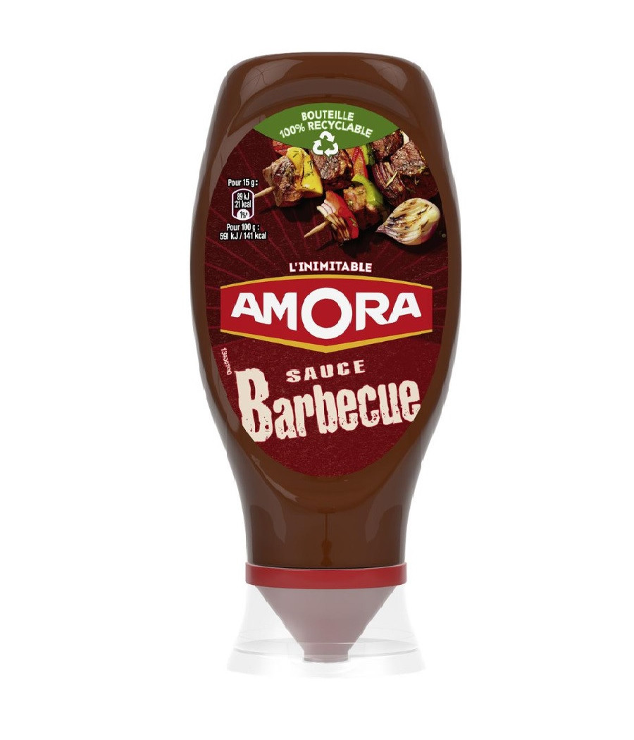 SAUCE BARBECUE FLACON SOUPLE AMORA 490G