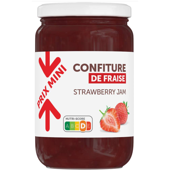 CONFITURE DE FRAISE PRIX MINI 1KG