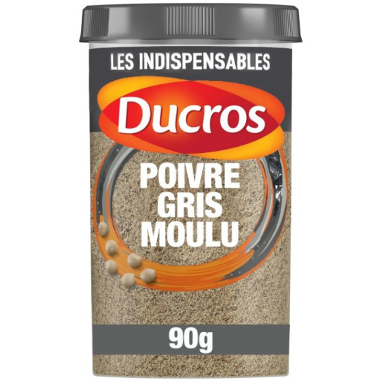 POIVRE GRIS MOULU DUCROS 90G