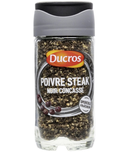POIVRE STEAK NOIR CONCASSE DUCROS 38G