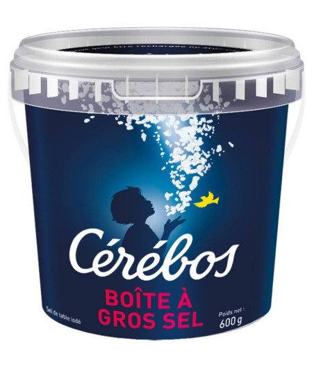 GROS SEL IODE CEREBOS 600G