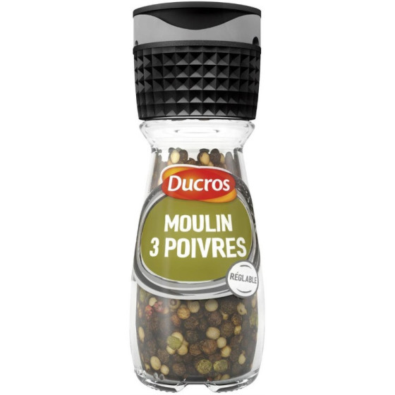 MOULIN 3 POIVRES DUCROS 34G