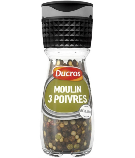 MOULIN 3 POIVRES DUCROS 34G