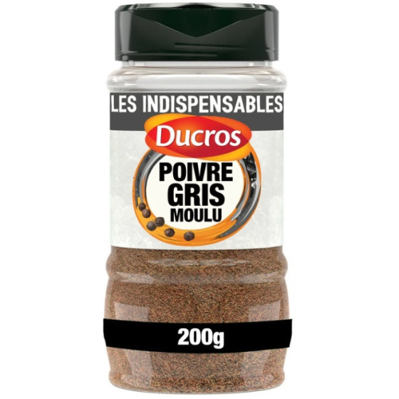 POIVRE GRIS MOULU DUCROS 200G