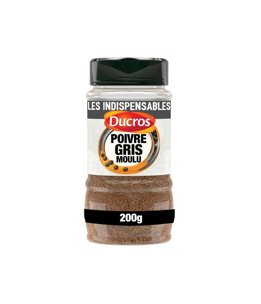 POIVRE GRIS MOULU DUCROS 200G