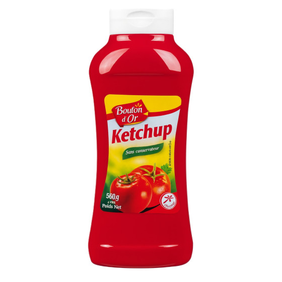 KETCHUP A LA TOMATE SANS CONSERVATEURS BOUTON D'OR 1KG
