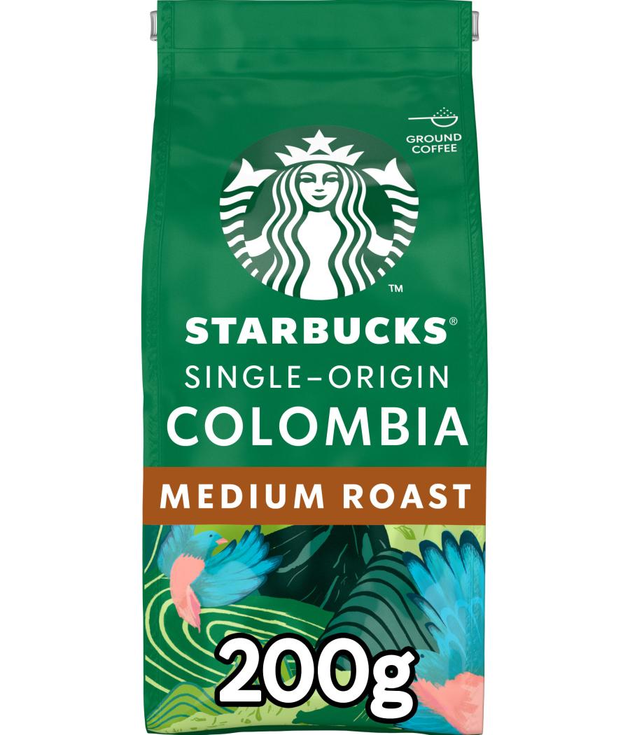 STARBUCKS MEDIUM COLOMBIA CAFE MOULU 200G
