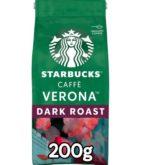 CAFE STARBUCKS DARK CAFFE VERONA CAFE MOULU 200G