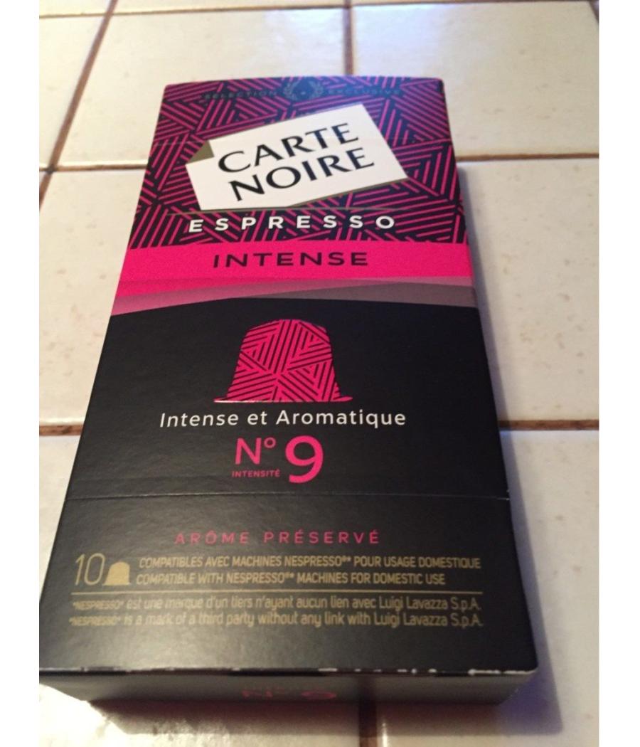 CAPSULES CARTE NOIRE INTENSE N°9 - ESPRESSO X10 CAPSULES (53G)
