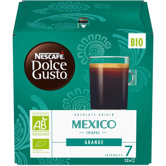CAPSULES CAFE GRANDE MEXICO BIO DOLCE GUSTO NESCAFE 108G