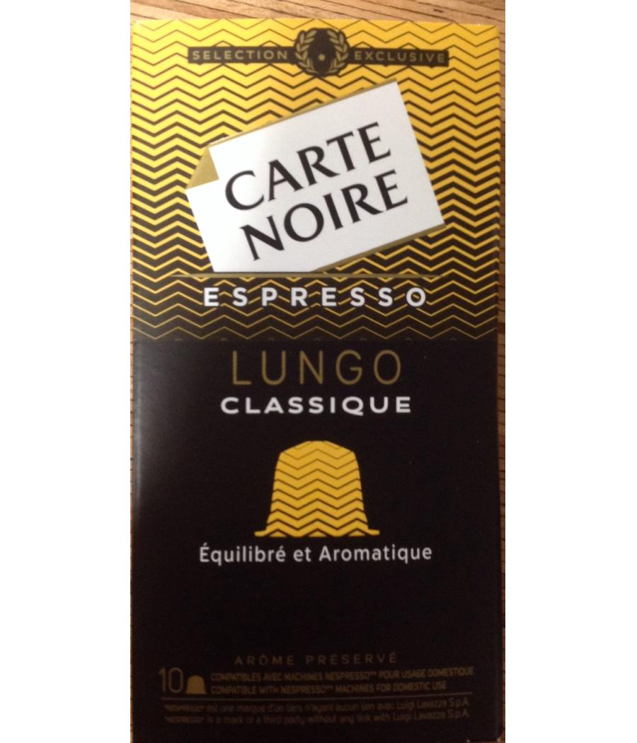 CAPSULES CARTE NOIRE  LUNGO N°6 - ESPRESSO 56G
