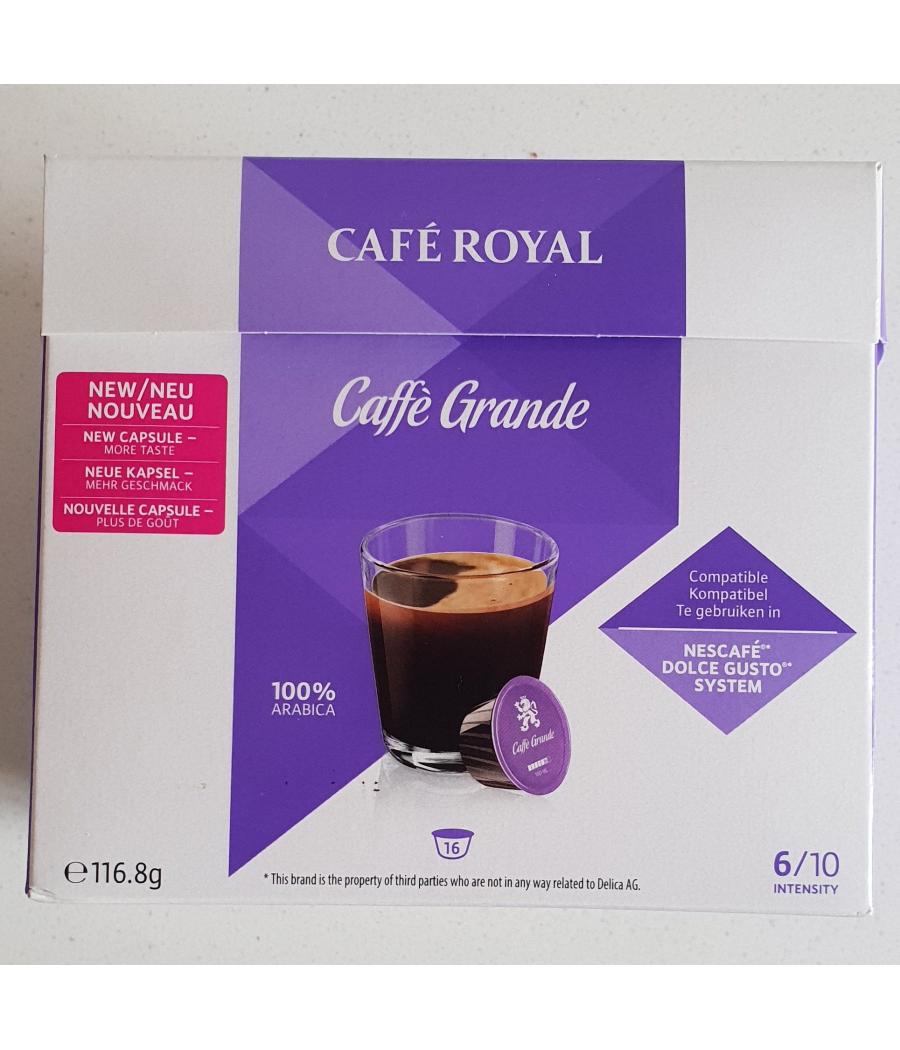 CAFFE GRANDE COMPATIBLE DOLCE GUSTO CAFE ROYAL, 16 CAPSULES 160ML