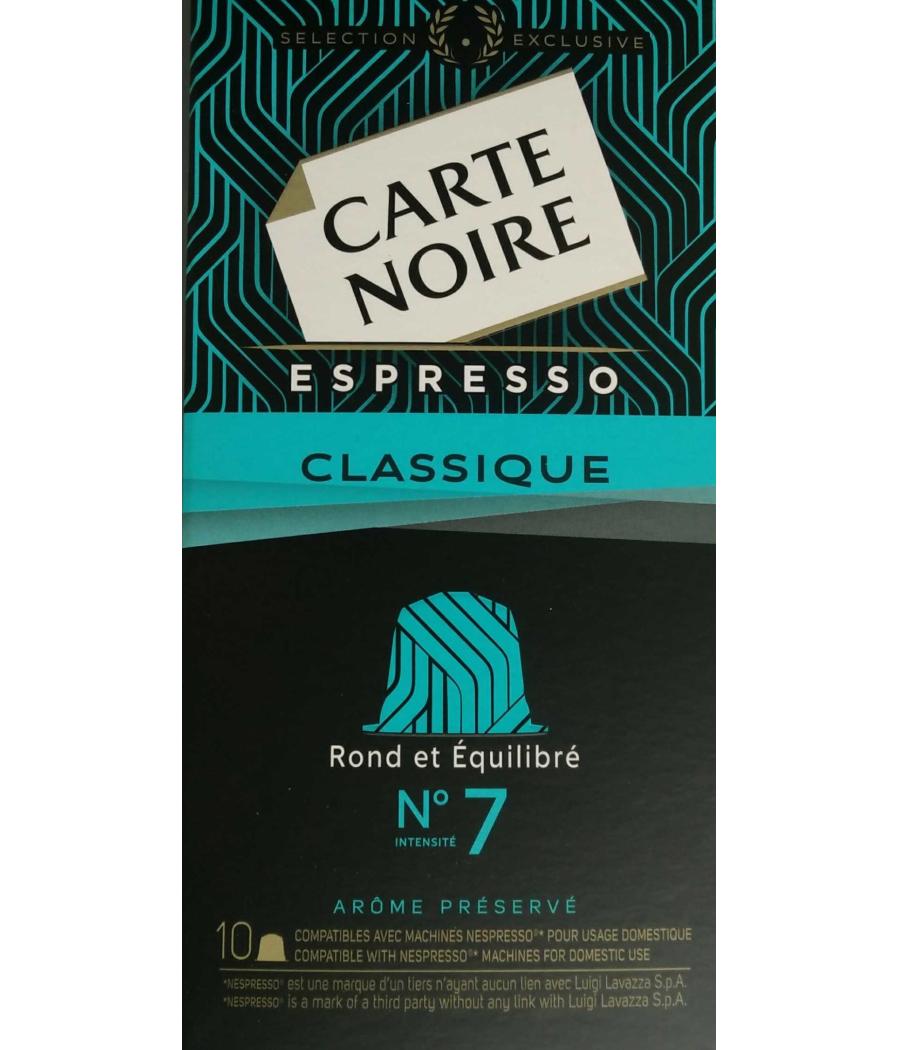 CAFE CAPSULES CLASSIQUE N°7 - ESPRESSO X10 CAPSULES (53 G)
