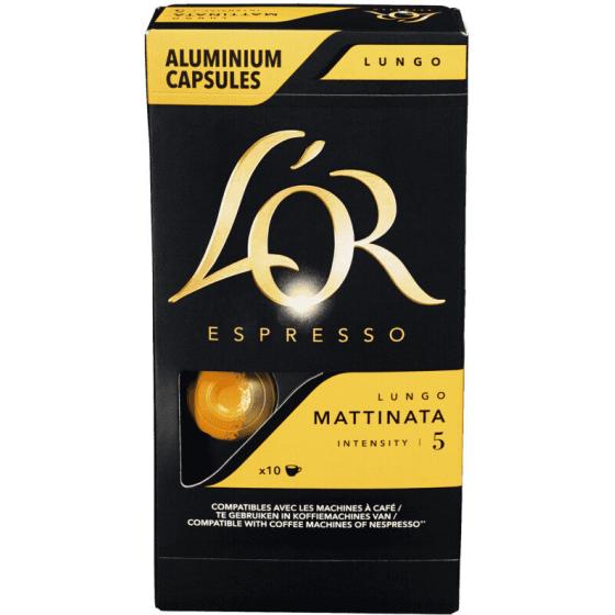 CAPSULES CAFE LUNGO MATTINATA ESPRESSO L'OR 52G