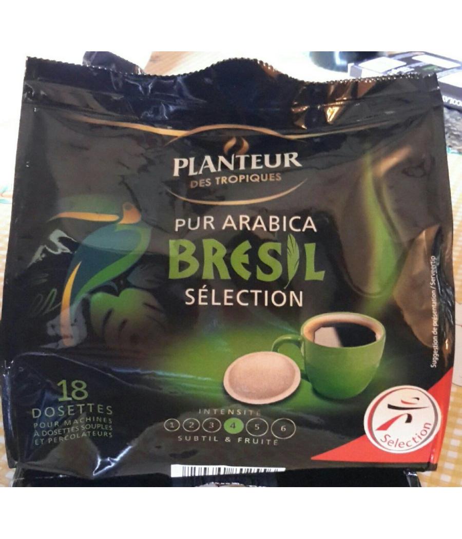 PUR ARABICA BRESIL SELECTION 125 G ℮, 18 DOSETTES