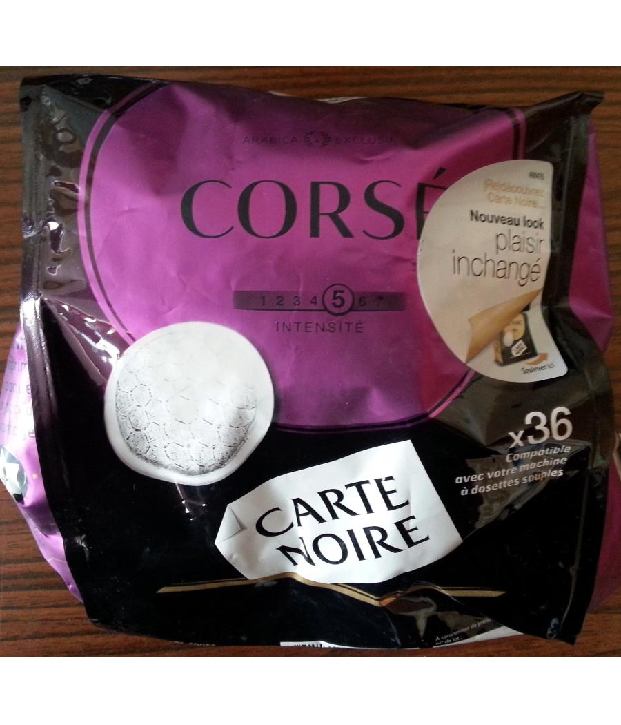 CORSE CAFE CARTE NOIR 250G (36 DOSETTES)