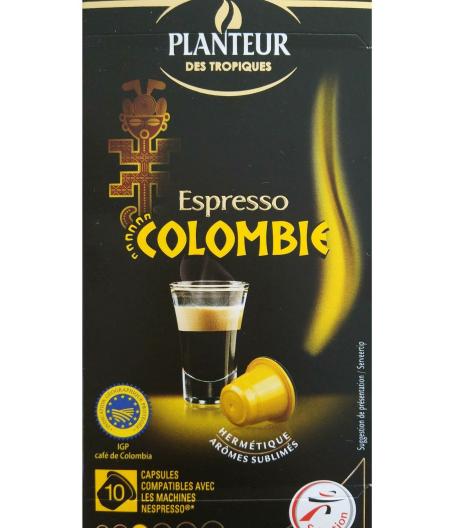 PLANTEUR DES TROPIQUES ESPRESSO COLOMBIE CAPSULES 10 52 G