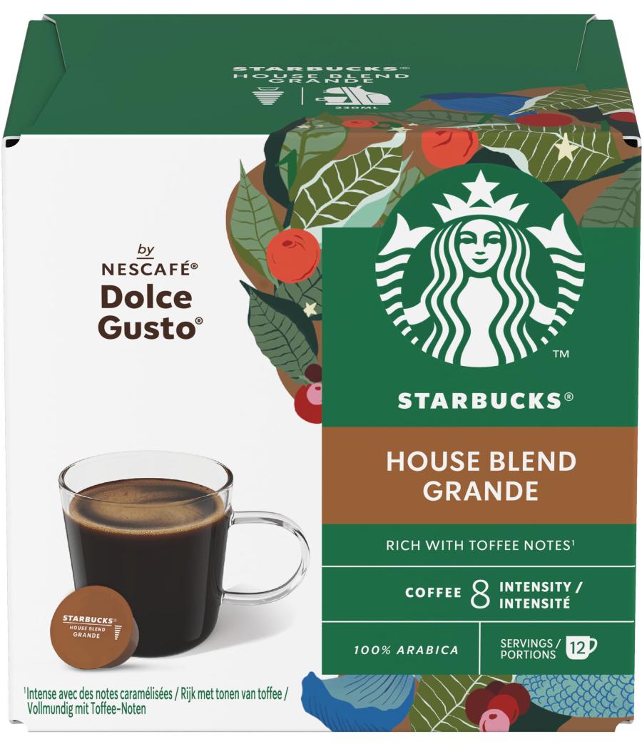 CAPSULES CAFE HOUSE BLEND DOLCE GUSTO STARBUCKS BY NESCAFE 102G