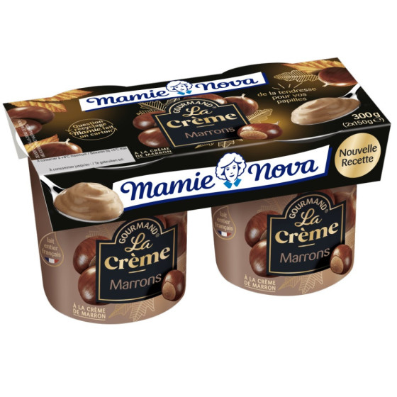 YAOURTS GOURMAND CREME MARRONS MAMIE NOVA 2X150G