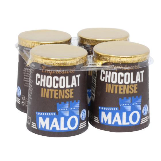 YAOURTS EMPRESURE CHOCOLAT INTENSE MALO 4X125G