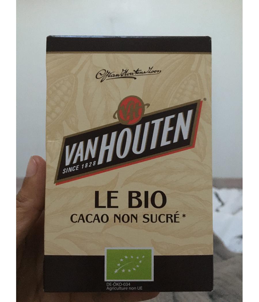 CACAO  BIO NON SUCRE VAN HOUTEN  125G