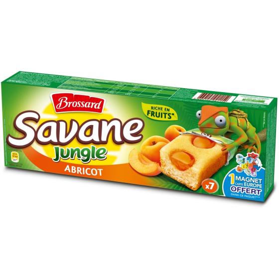 GATEAUX SAVANE JUNGLE ABRICOT BROSSARD 175G