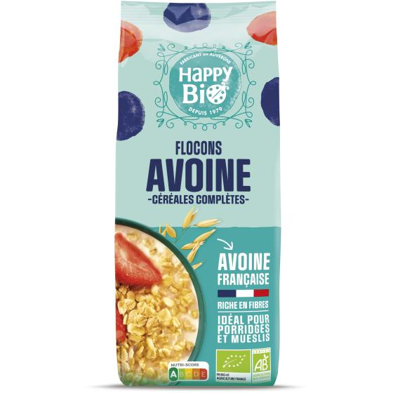 CEREALES FLOCONS D'AVOINE BIO HAPPY BIO 500G