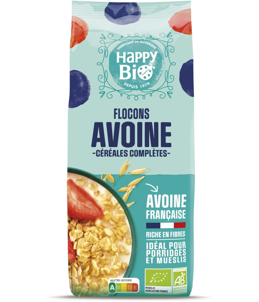 CEREALES PETITS FLOCONS D'AVOINE HAPPY BIO 500G