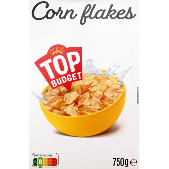 CEREALES CORN FLAKES TOP BUDGET 750G
