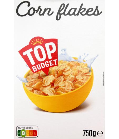 CEREALES CORN FLAKES TOP BUDGET 750G