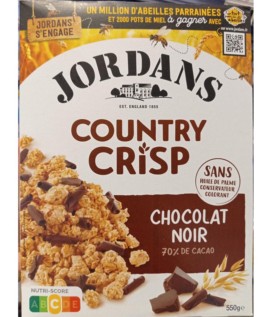 CEREALES COUNTRY CRISP CHOCOLAT NOIR JORDANS 550G