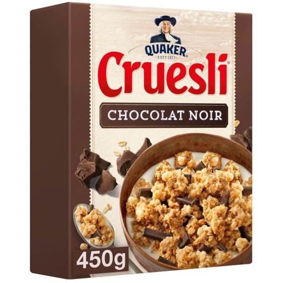 CEREALES CRUESLI CHOCOLAT NOIR QUAKER 450G