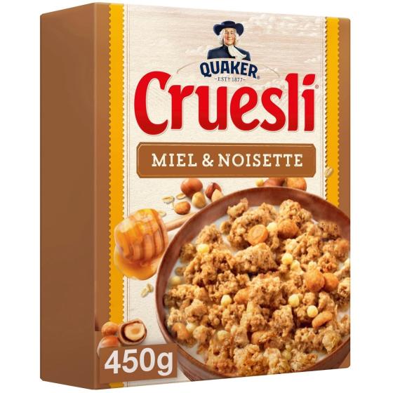 CEREALES CRUESLI MIEL ET NOISETTES 450G
