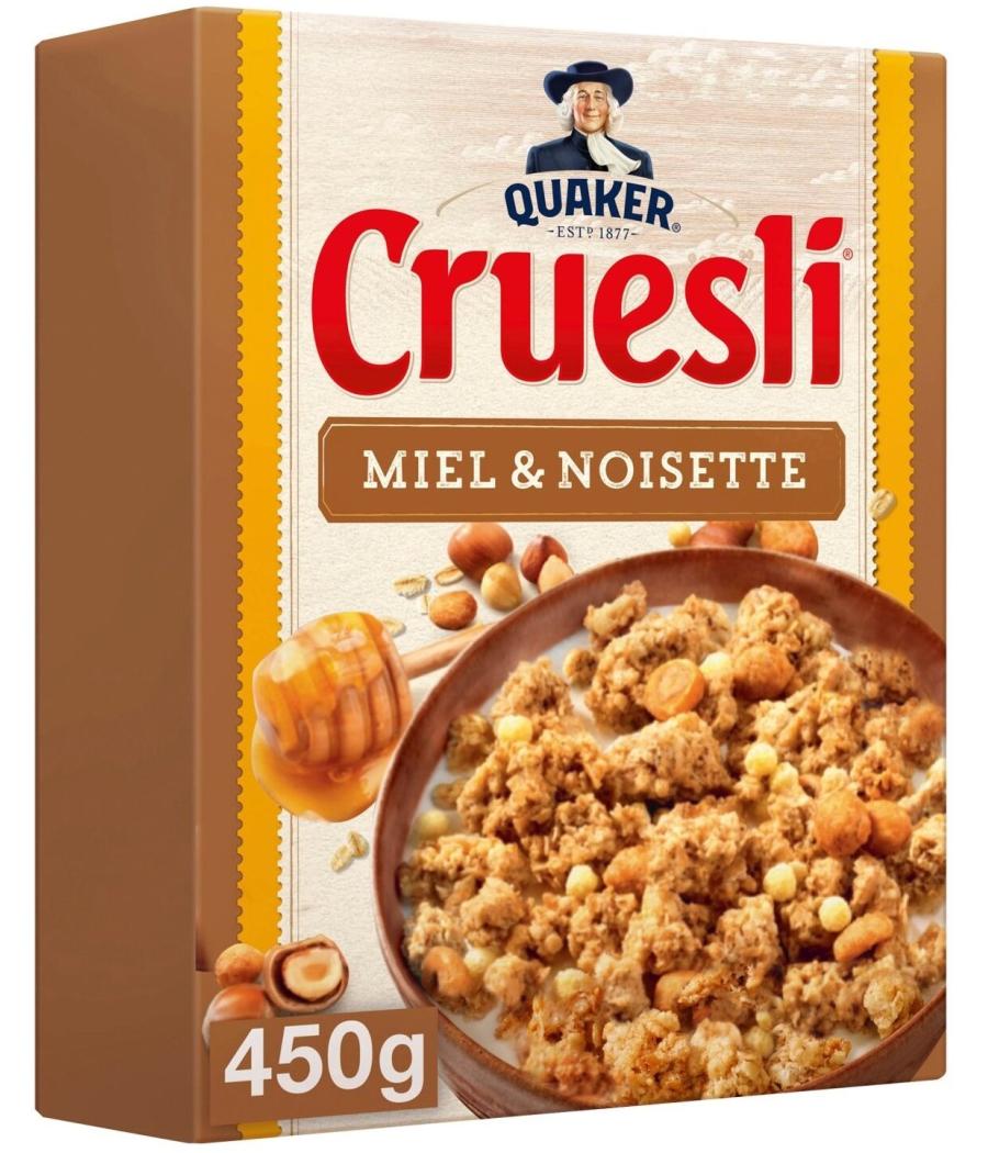 CEREALES CRUESLI MIEL ET NOISETTES 450G