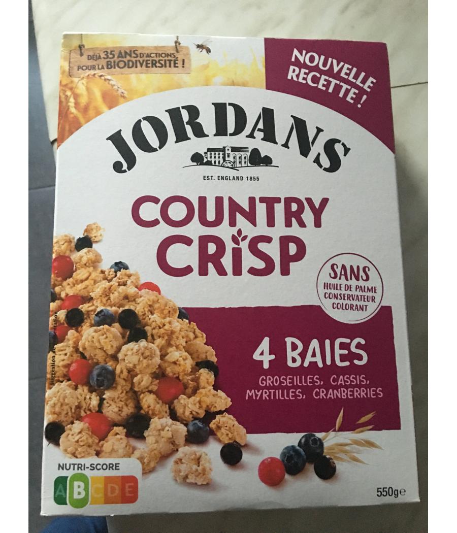 CEREALES COUNTRY CRISP 4 BAIES 550G