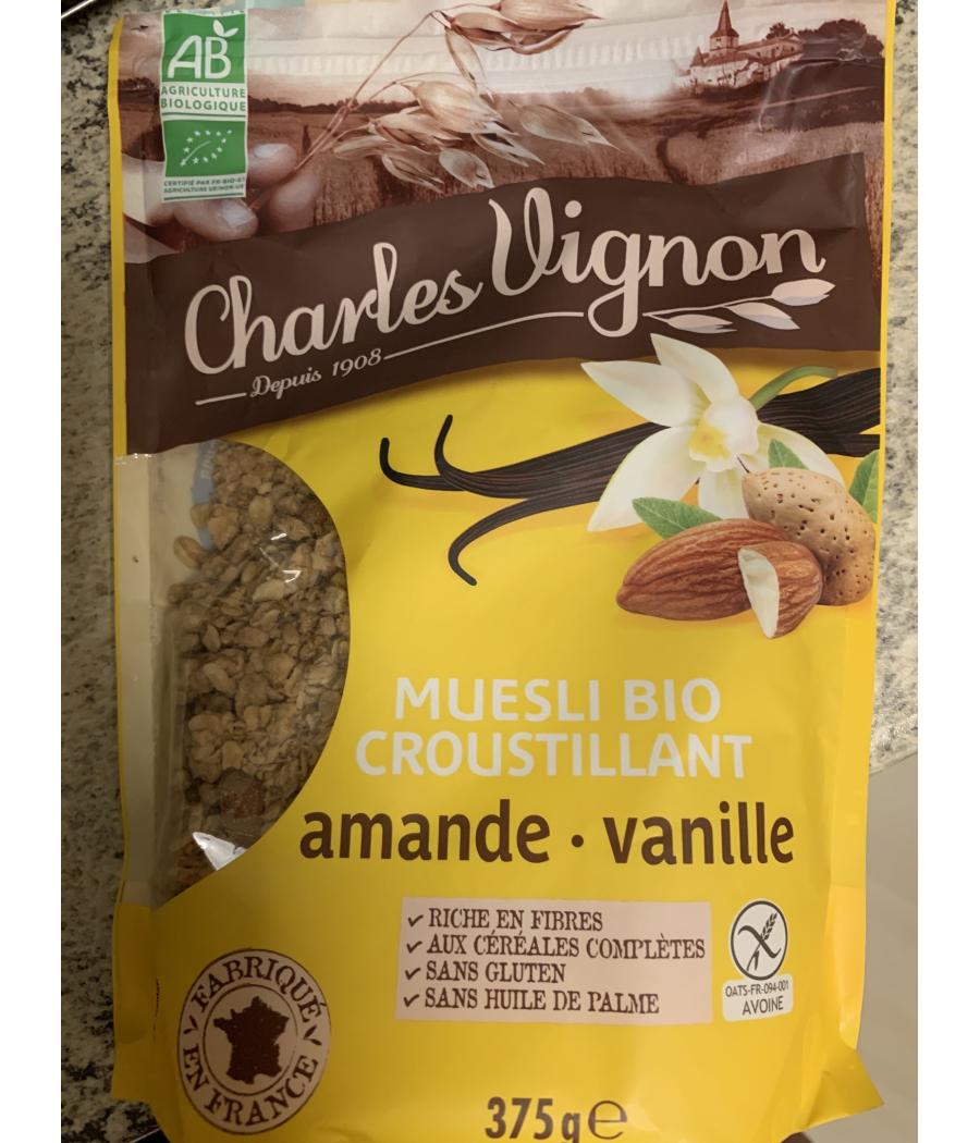 CEREALES MUESLI BIO CROUSTILLANT AMANDE VANILLE 375G