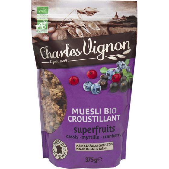 CEREALES MUESLI CROUSTILLANT SUPERFRUITS BIO 375G