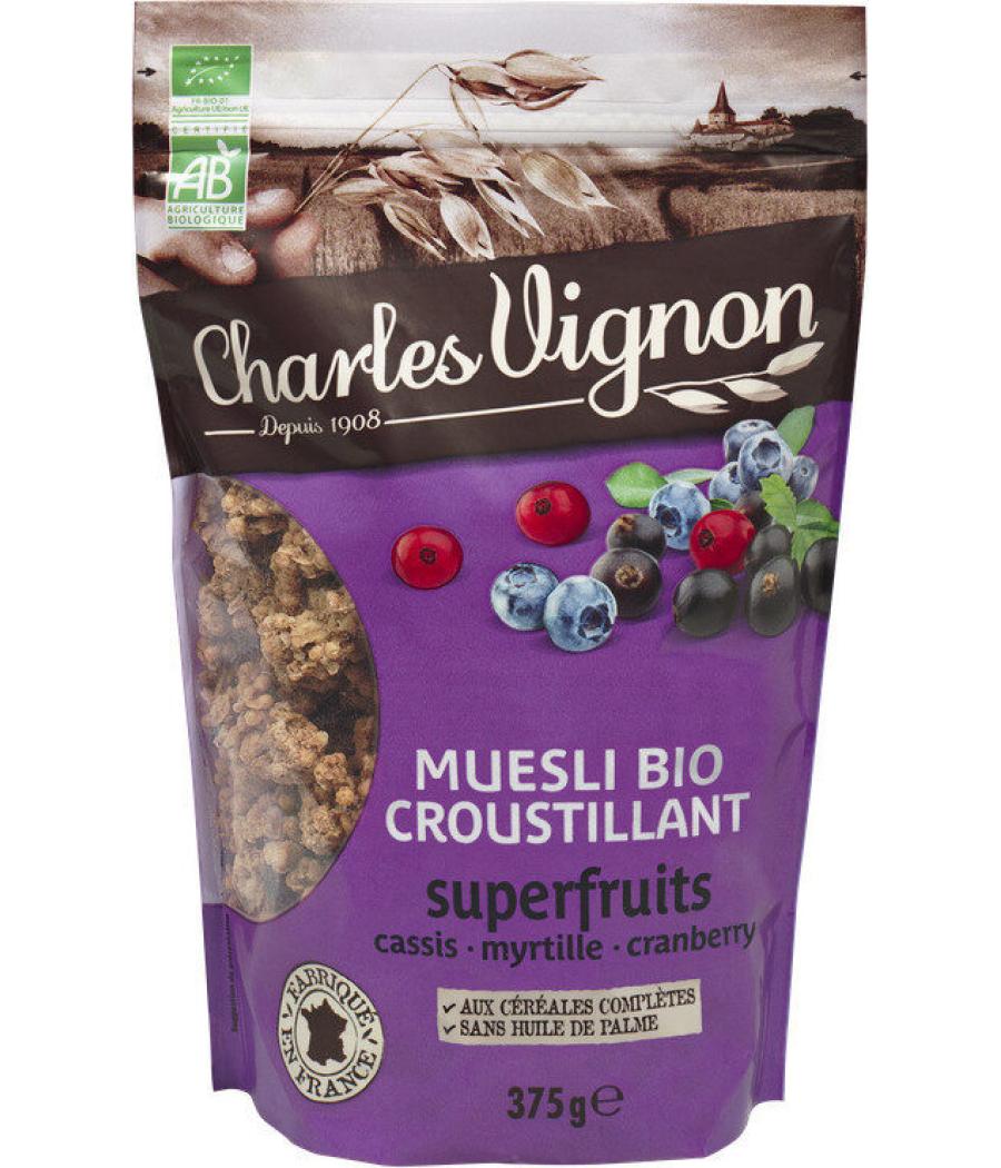 CEREALES MUESLI CROUSTILLANT SUPERFRUITS BIO 375G