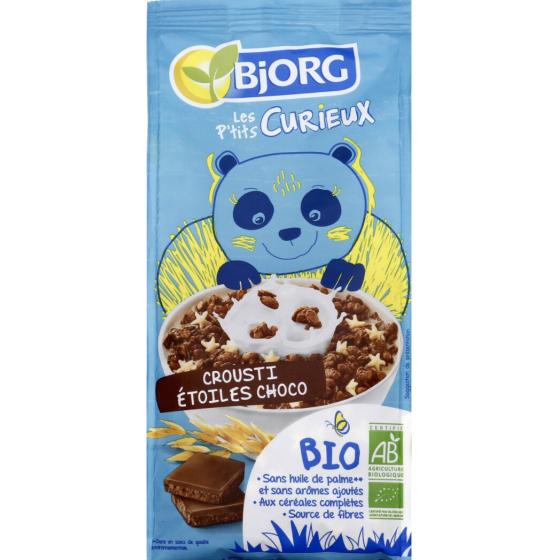 CEREALES CROUSTI ETOILES CHOCO BJORG 375G