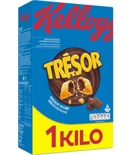 CEREALES TRESOR CHOCOLAT AU LAIT KELLOGG'S 1KG
