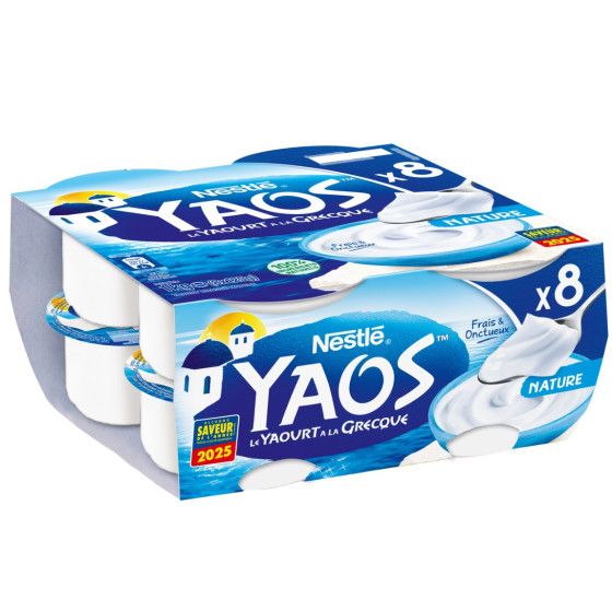 YAOURTS A LA GRECQUE NATURE YAOS 8X125G