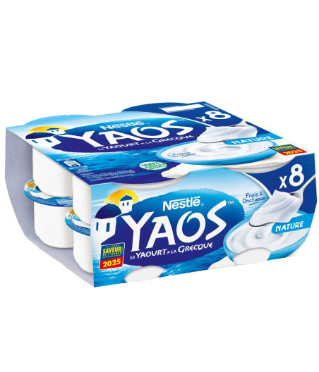 YAOURTS A LA GRECQUE NATURE YAOS 8X125G