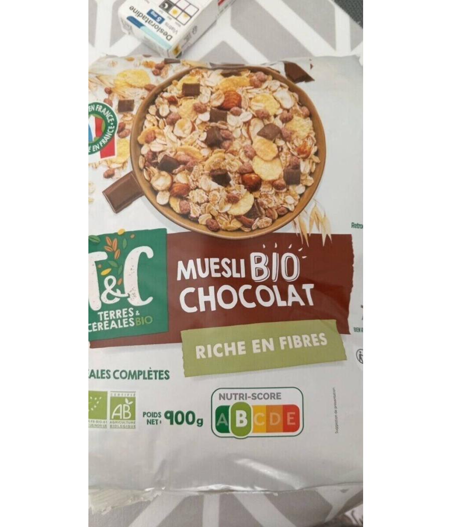 MUESLI AU CHOCOLAT 900G