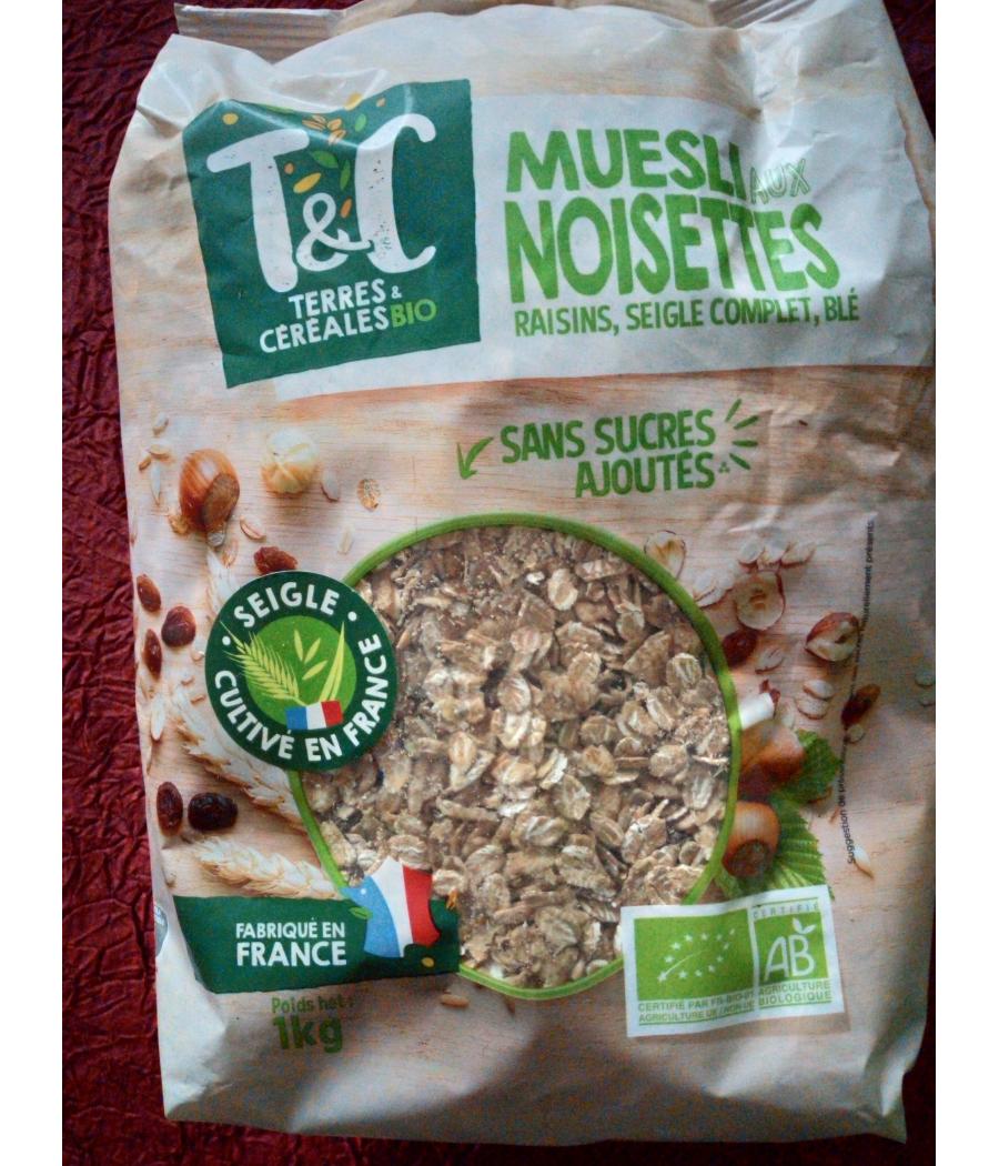 MUESLI CROUSTILLANT -RAISINS FIGUES NOIX DU BRESIL 500G