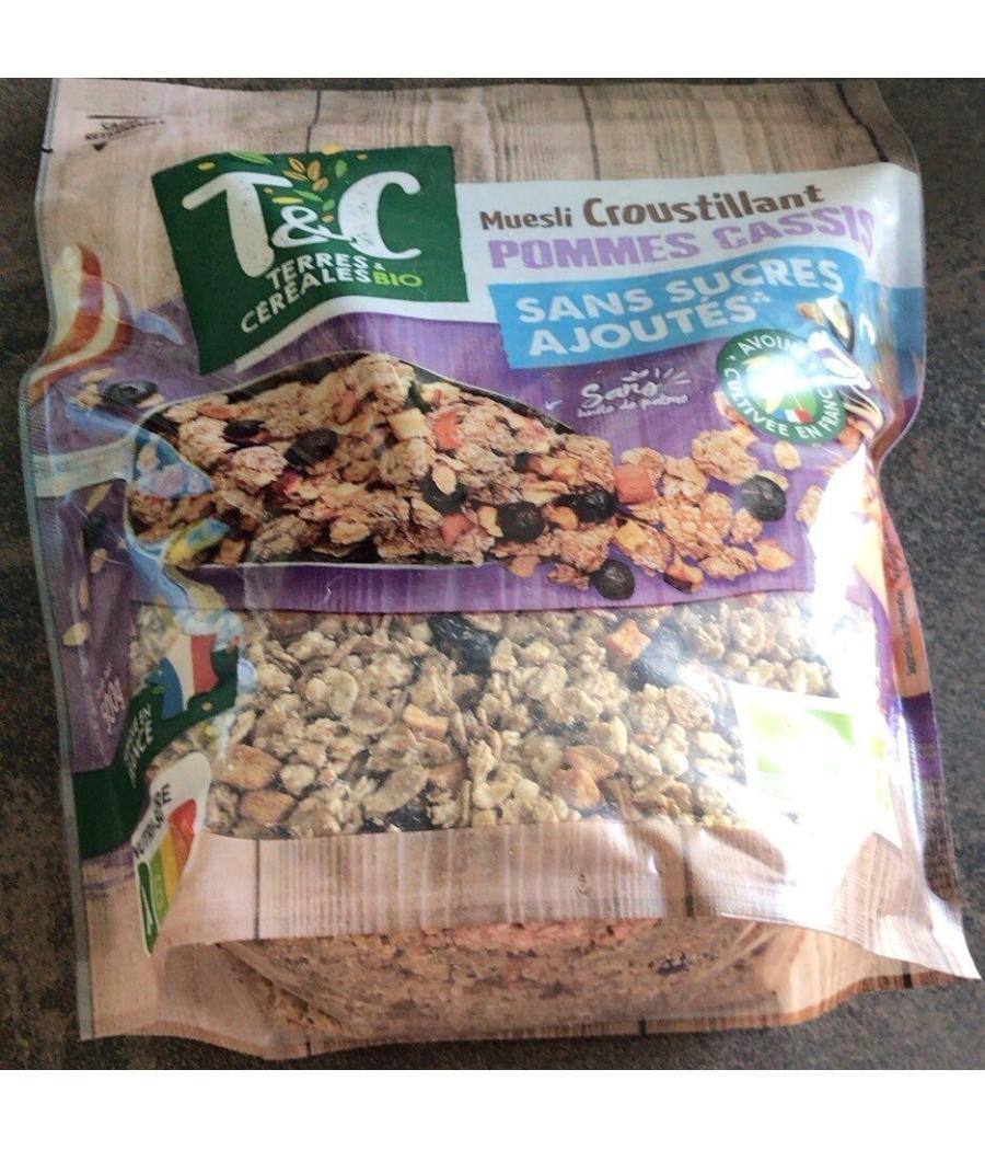 MUESLI CROUSTILLANT POMMES CASSIS