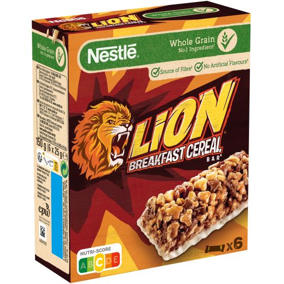 NESTLE LION BARRES DE CEREALES 6X25G 150 G