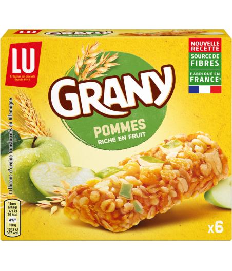 BARRES DE CEREALES GRANY POMMES LU 125G