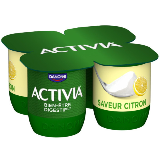 YAOURTS ACTIVIA BIFIDUS SAVEUR CITRON DANONE 4X125G