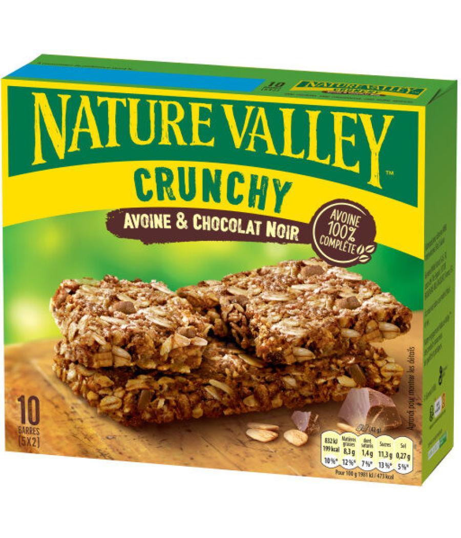 BARRE CRUNCHY AVOINE & CHOCOLAT NOIR NATURE VALLEY 210G