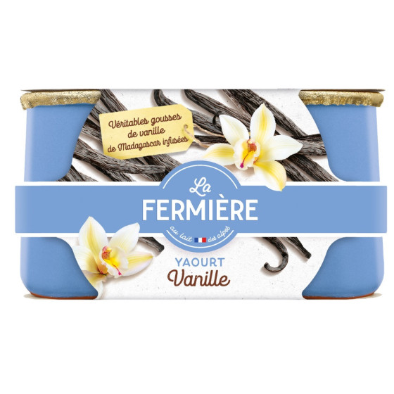 YAOURTS A LA VANILLE LA FERMIERE 2X140G